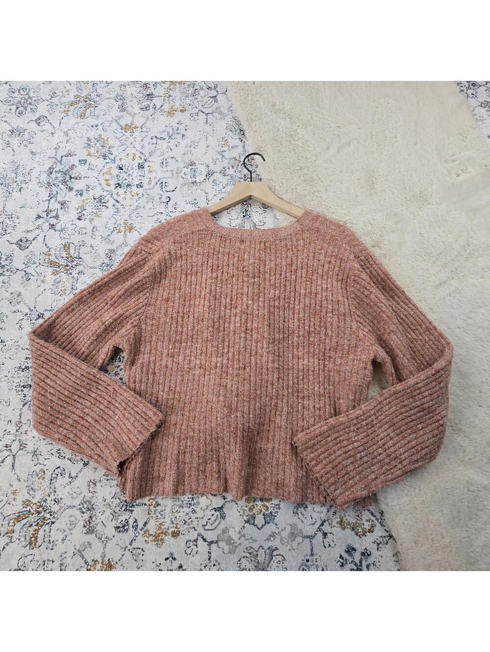Altar’d State Rust Button Cardigan Women Large - Picture 8 of 8